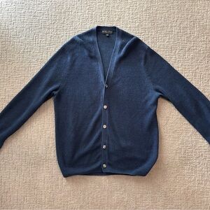 Brooks Brothers Linen Shaker Stitch Cardigan